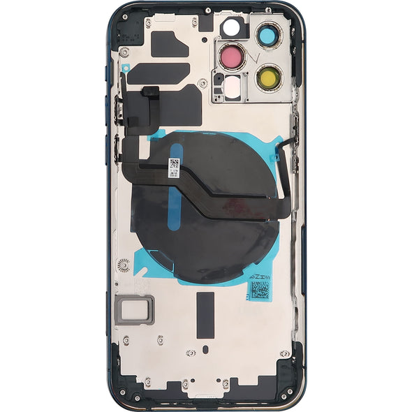 iPhone 12 Pro Back Housing w/ Small Parts Blue (No Logo)