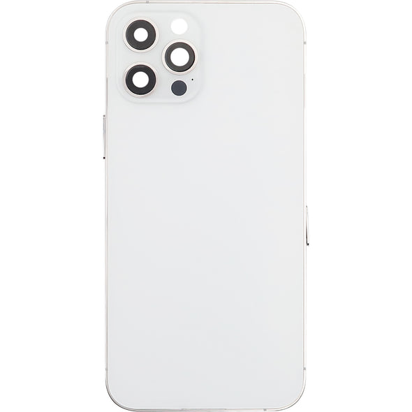 iPhone 12 Pro Max Back Housing w/ Small Parts Silver (NO WARRANTY)  NO LOGO