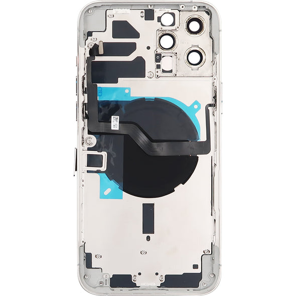 iPhone 12 Pro Max Back Housing w/ Small Parts Silver (NO WARRANTY)  NO LOGO