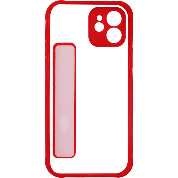 Brilliance LUX iPhone 12 Two-in-one fine Hole case Red