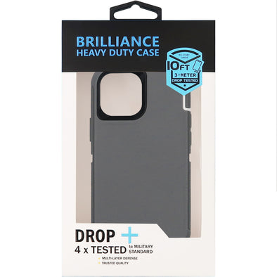 Brilliance HEAVY DUTY iPhone 13 Mini Pro Series Case Grey