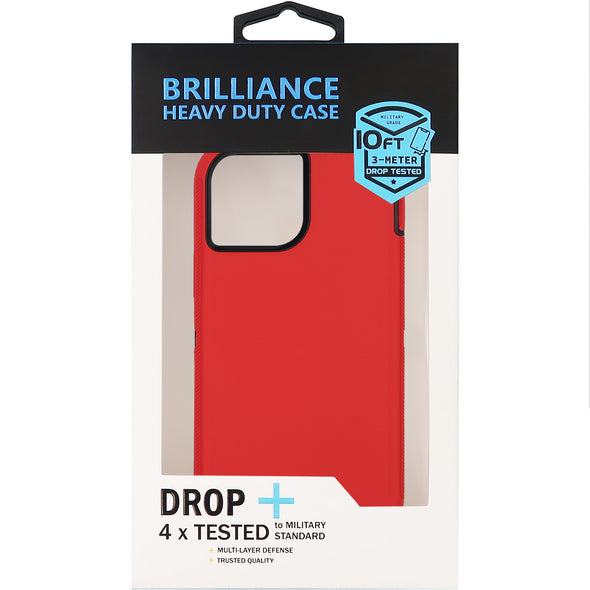 Brilliance HEAVY DUTY iPhone 13 Mini Pro Series Case Red