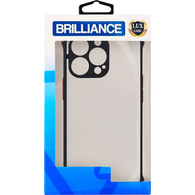 Brilliance LUX iPhone 13 Pro Hawkeye Anti Fall Skin Feel Combo Case Black