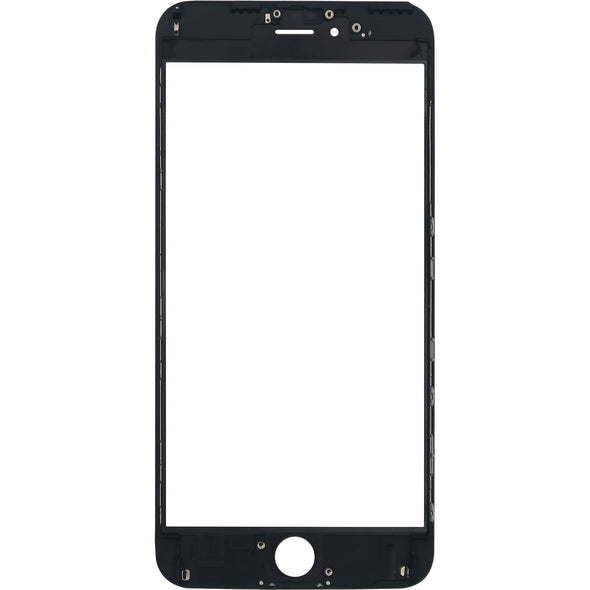 iPhone 6S Plus Glass With Frame and OCA Pre-Installed Black
