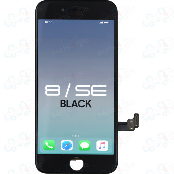 Brilliance iPhone 8 / SE (2020) LCD with Touch and Back Plate Black