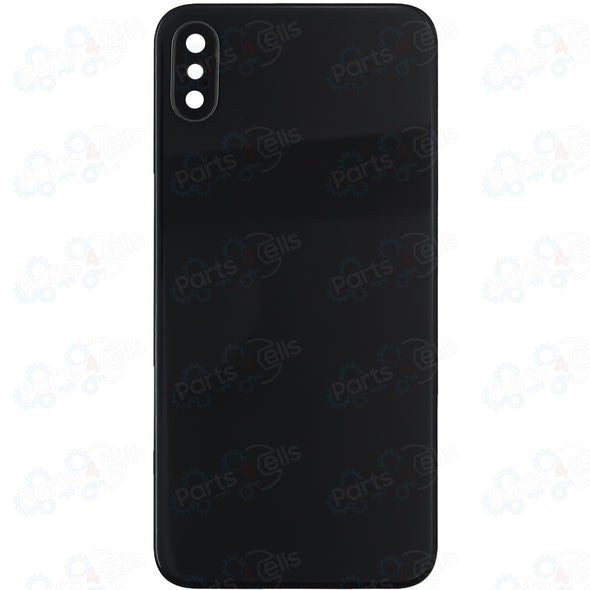 iPhone X Back Glass with Camera Lens Black (No Logo)