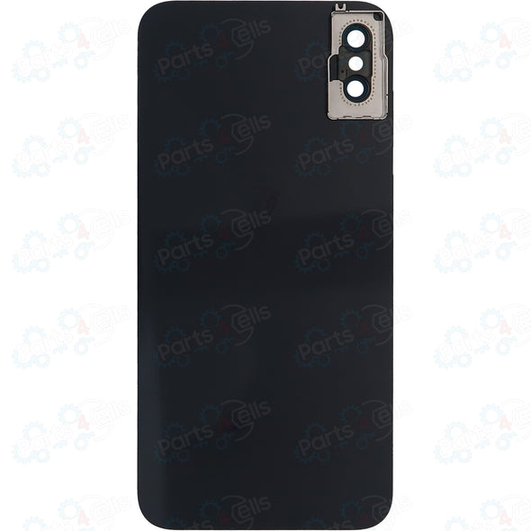 iPhone X Back Glass with Camera Lens Black (No Logo)