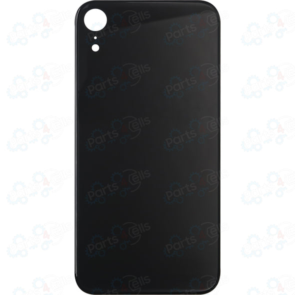 iPhone XR Back Glass without Camera Lens Black (No Logo)