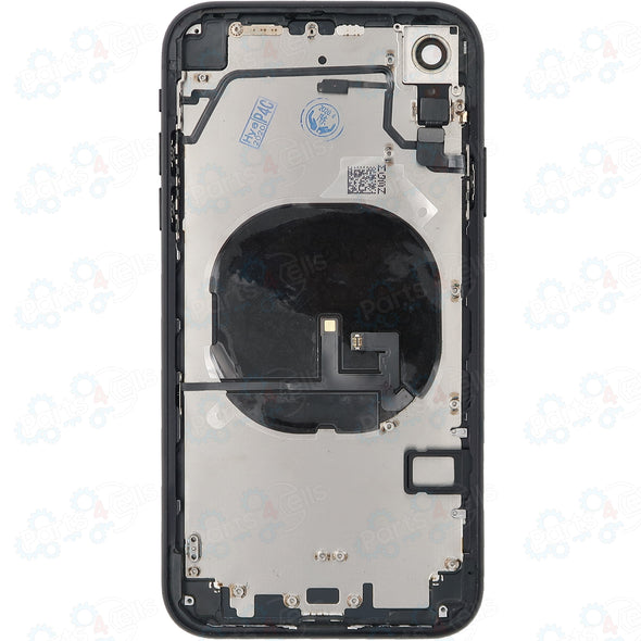 iPhone XR Back Housing w/ Small Parts Black (No Logo)