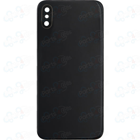 iPhone XS Back Glass with Camera Lens Black (No Logo)