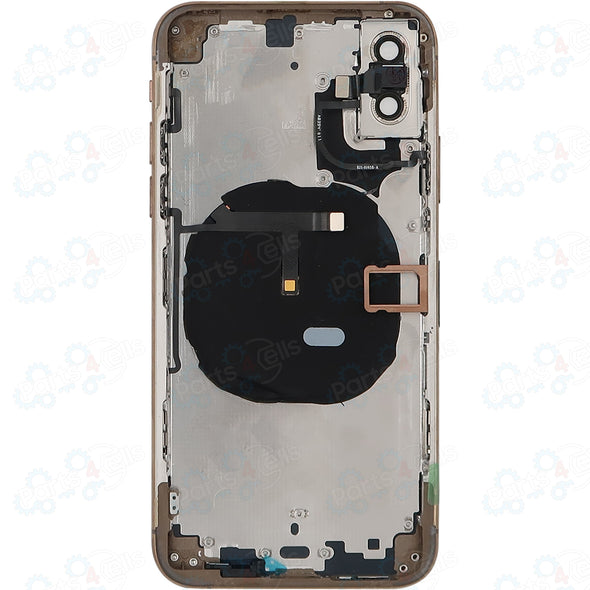 iPhone XS Back Housing Gold w/ Small Parts (No Logo)