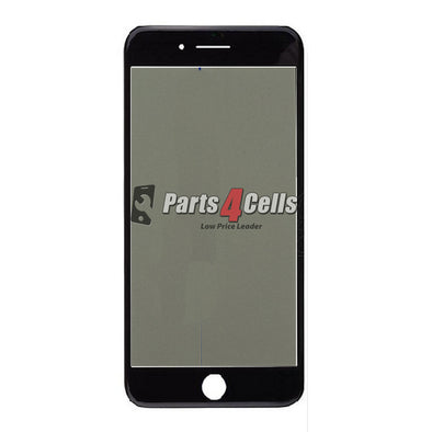 iPhone 8 Glass with Frame and OCA Pre-Installed Black-Parts4Cells