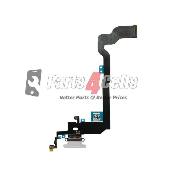 iPhone X Charging Port Flex OEM White - Parts4Cells