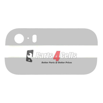 iPhone 5S Black Back Rear Housing Top & Bottom Glass White